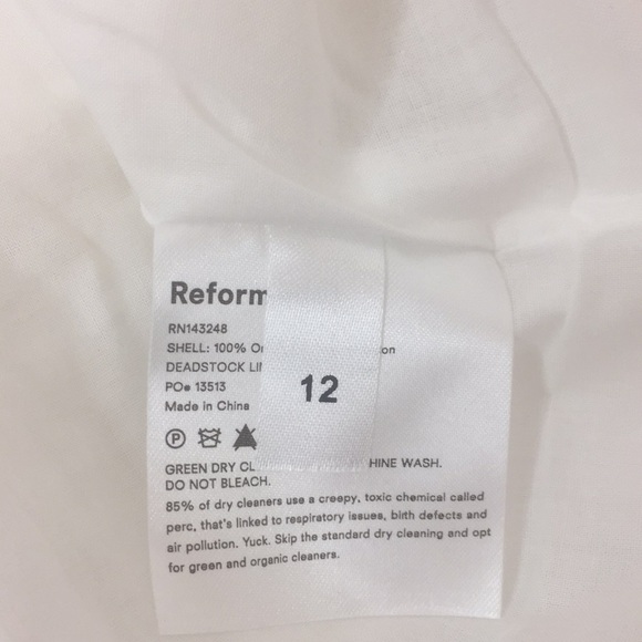 NWT Reformation Cecille Eyelet Dress - Picture 12 of 12